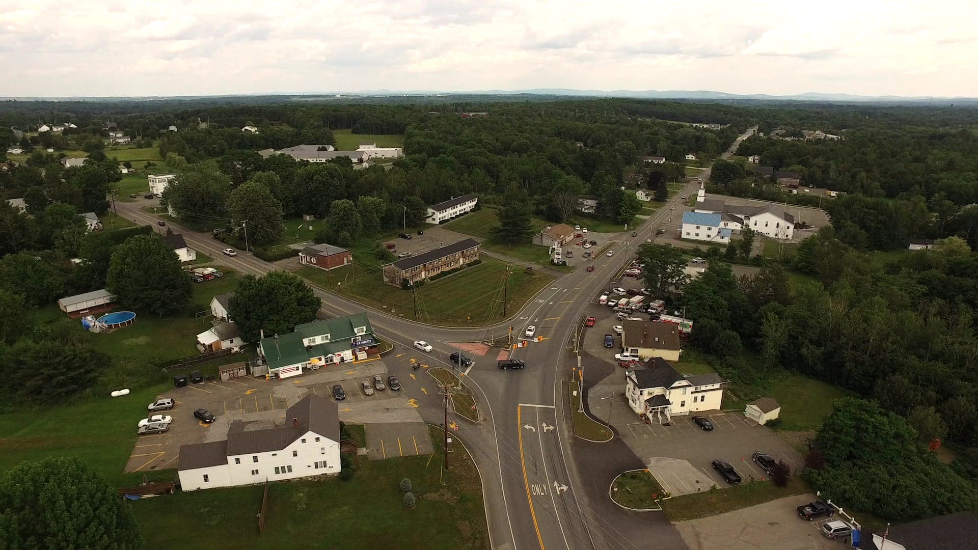 Hermon Corner Arial Shot